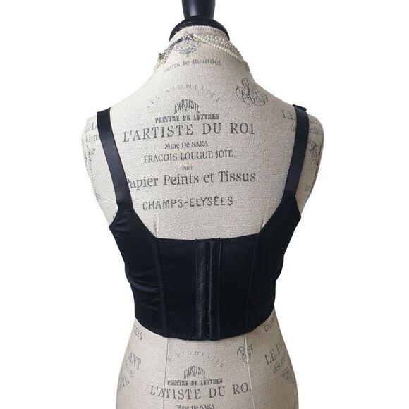 Women's CloudLuxe Black Bra 40C Smoothing Underwire Lined Elongated Band - Picture 5 of 8